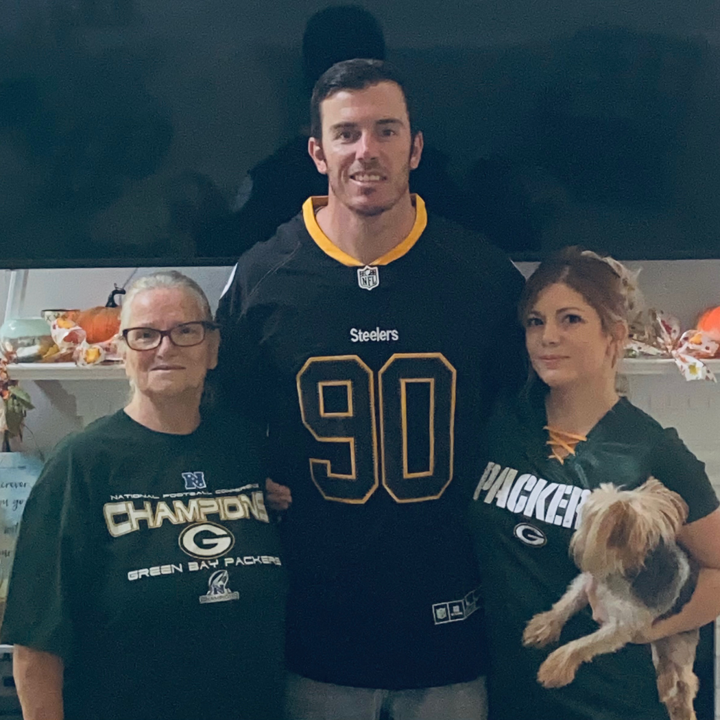 Packers vs Steelers football tailgate with Grandma Rose!